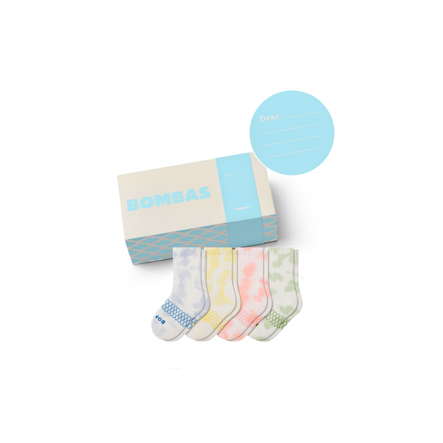 Junior Celebration Calf Sock 4-Pack Gift Box - Utility Closet Storage