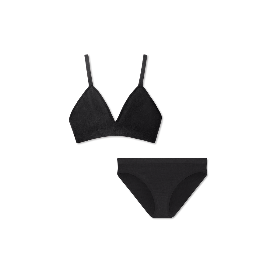 Women's Seamless Triangle Bralette + Bikini Pack - Fresh Lounge Comfort
