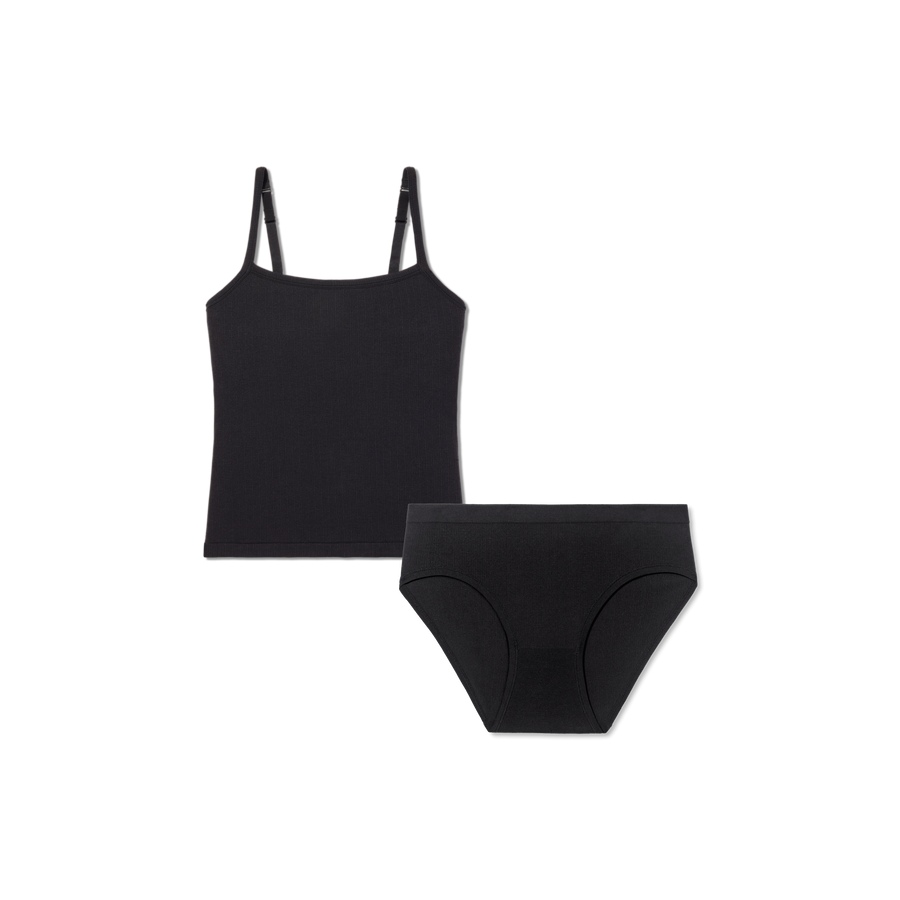 Women's Built-In Bra Seamless Cami + Brief Pack - Smooth Studio Comfort