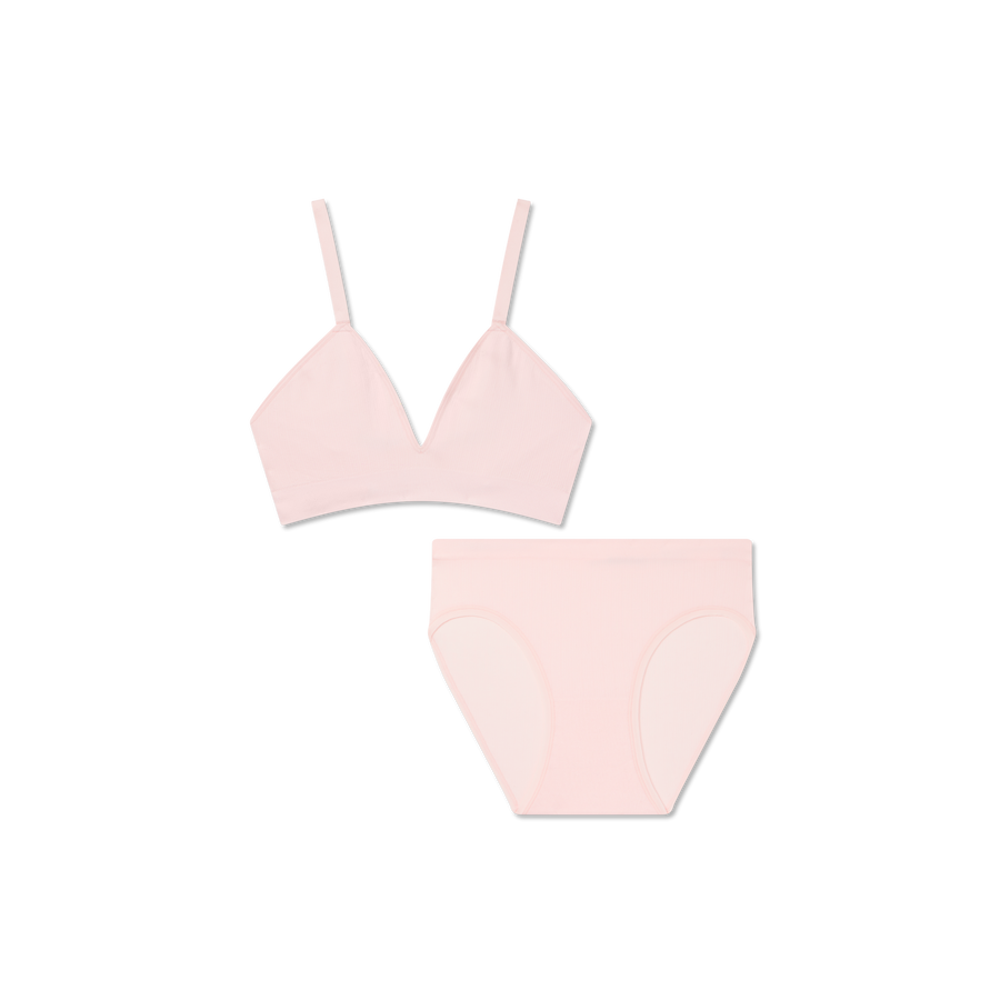 Women's Seamless Triangle Bralette + Brief Pack - Classic All Day Layer