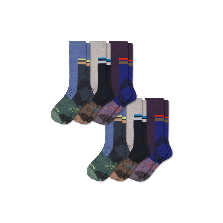 Women's Hiking Calf Sock 6-Pack - Trail School Cushion