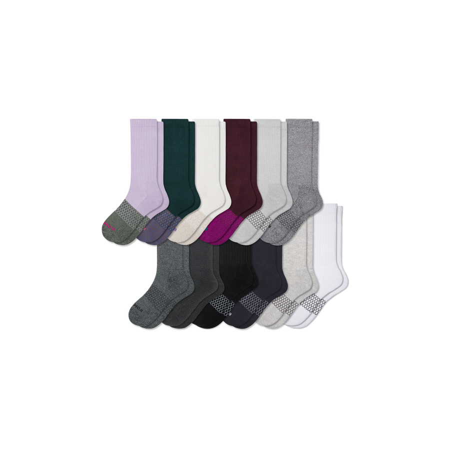 Women's Marl Calf Sock 12-Pack - Soft Weekend Step