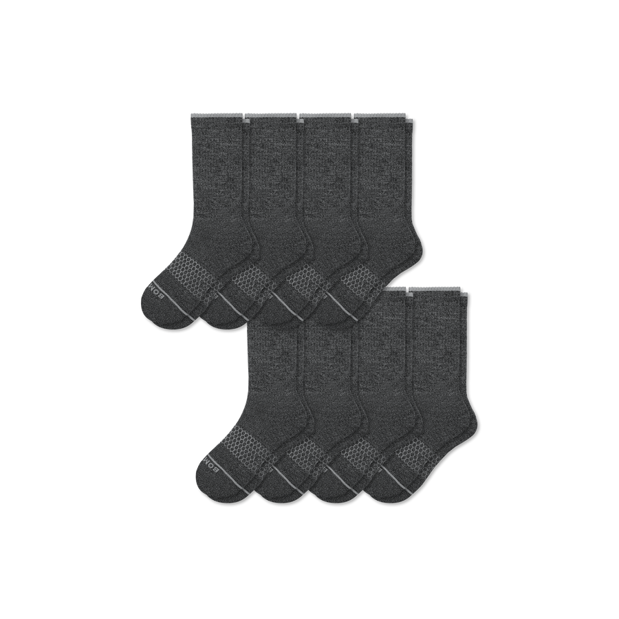 Women's Merino Wool Blend Calf Sock 8-Pack - Weekend Court Move