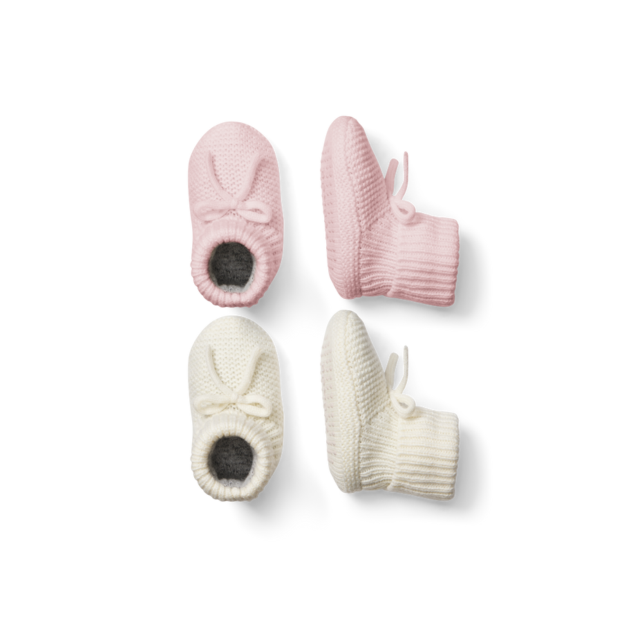 Baby Bow Gripper Slipper 2-Pack - Cozy Weekend Slip
