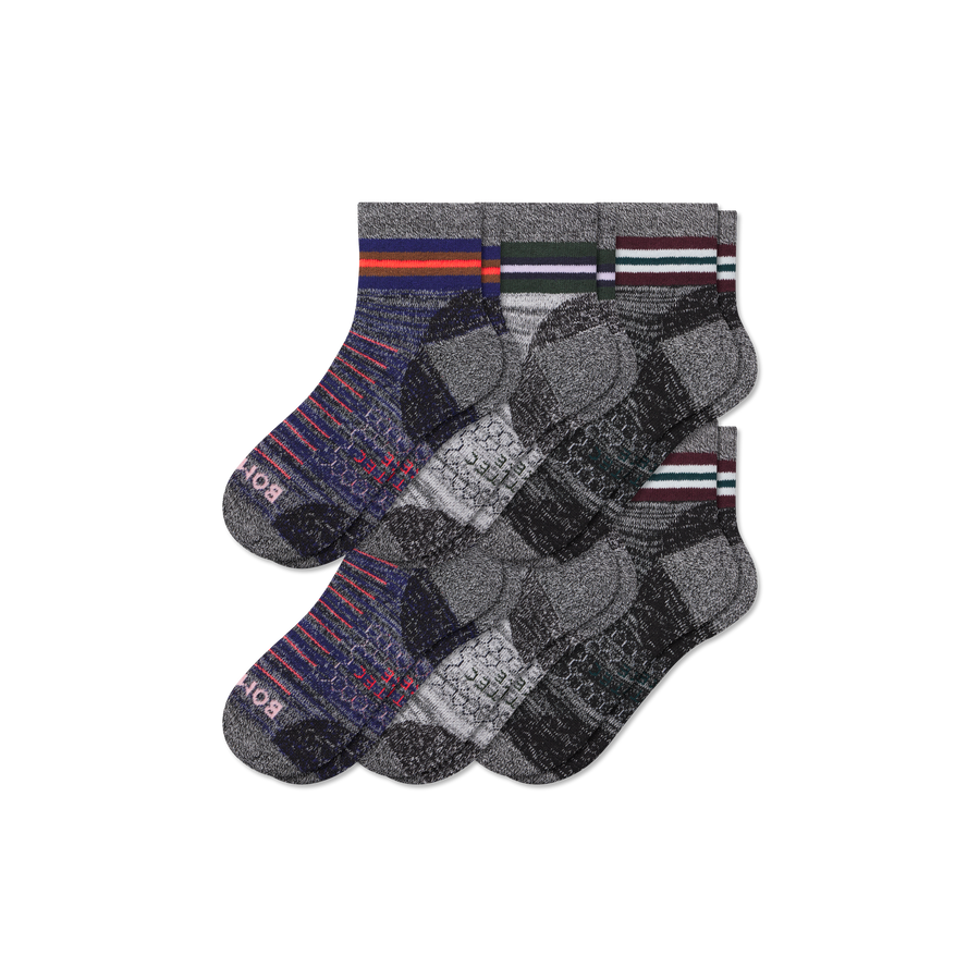 Men's Hiking Quarter Sock 6-Pack - Daily Home Wear