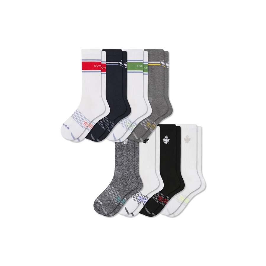 Women's All Sport Calf Sock 8-Pack - Weekend School Comfort