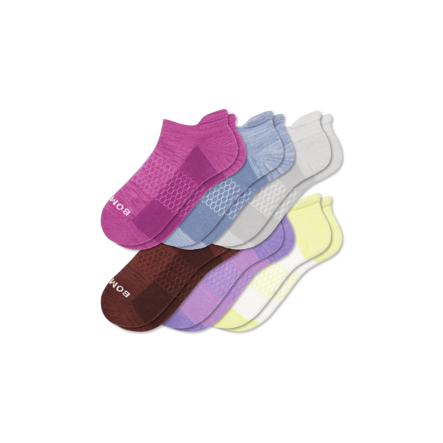Women’s Two Tone Ankle Sock 6-Pack - Modern No Show Move
