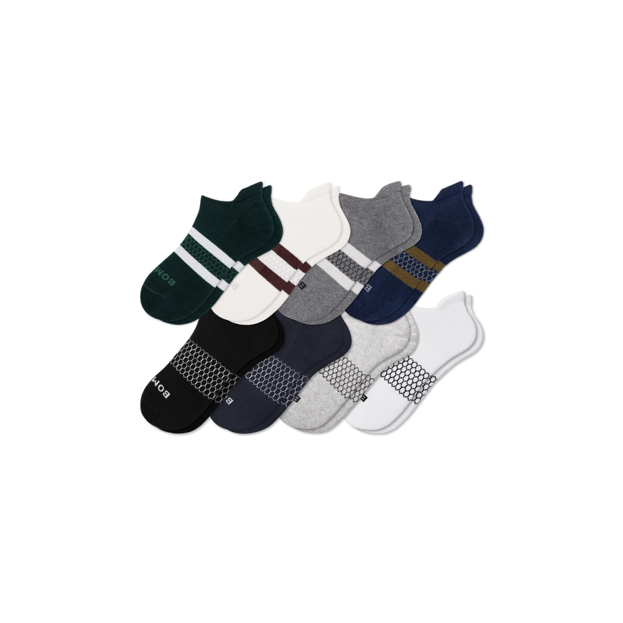 Men's Solids Ankle Sock 8-Pack - Steady Home Pair