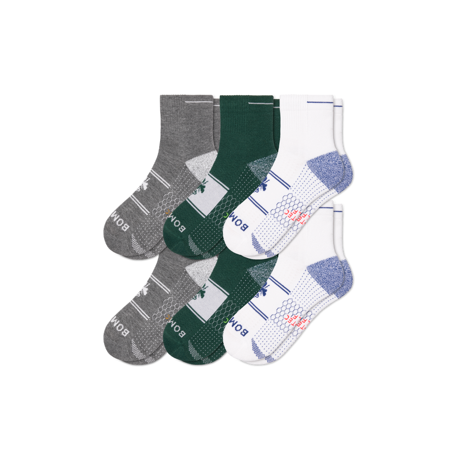 Men's Golf Quarter Sock 6-Pack - Fresh School Wear