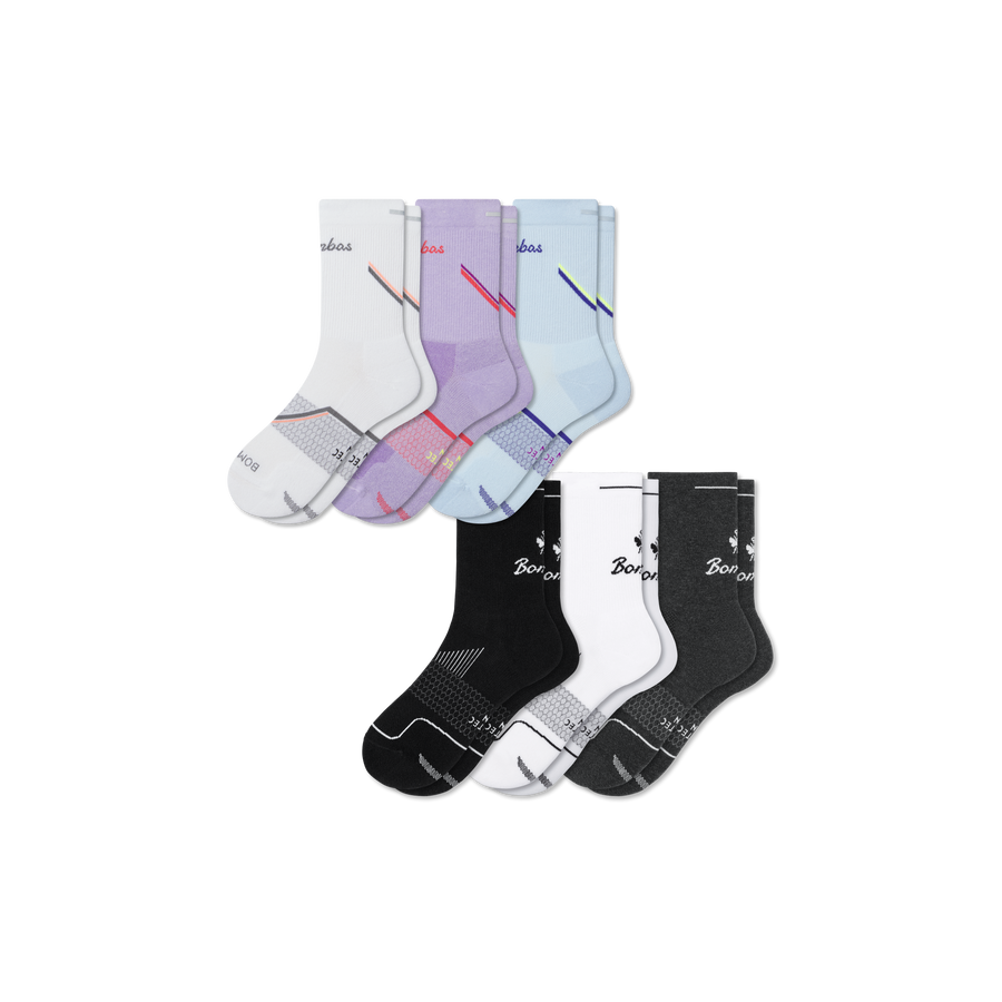 Women's Run Half Calf Sock 6-Pack - Smooth Office Comfort