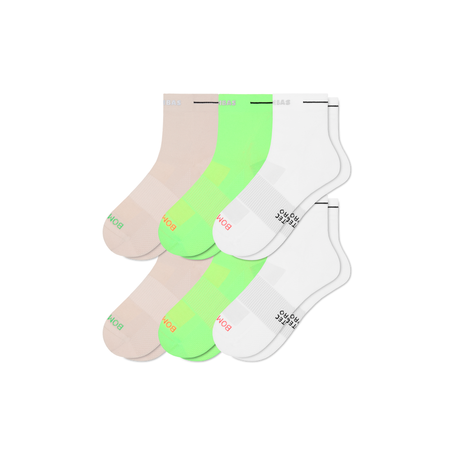 Women's RunPro Quarter Sock 6-Pack - Trail Shift Move