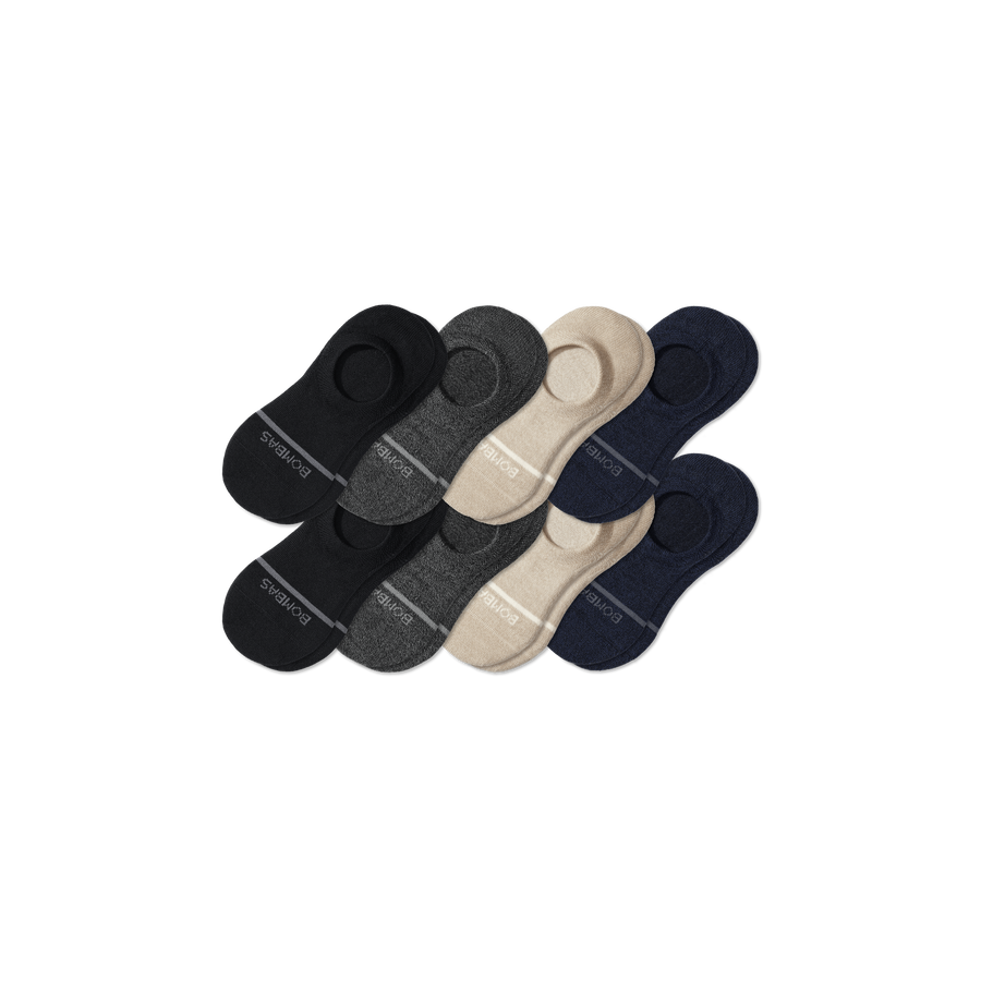 Men's Lightweight Merino Wool Blend No Show Sock 8-Pack - Steady Office Move