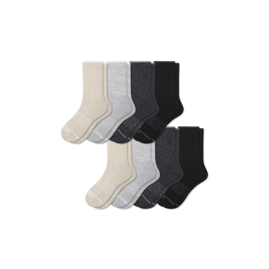 Men's Merino Wool Blend Half Calf Sock 8-Pack - Modern Weekend Rotation