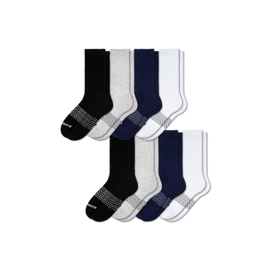 Women's Solids Calf Sock 8-Pack - Cushion Trail Pair
