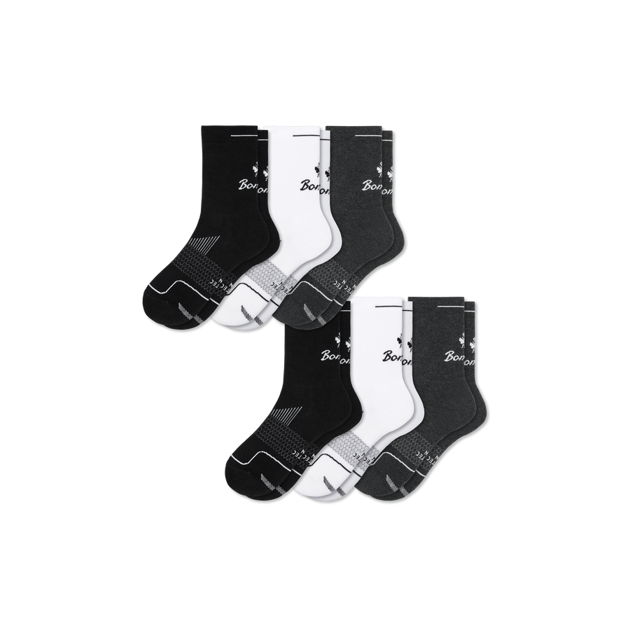 Men's Run Half Calf Sock 6-Pack - Breathable Everyday Move