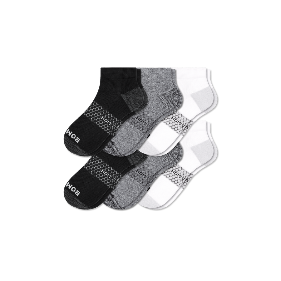Men's Everyday Compression Ankle Sock 6-Pack - Court Workout Relief