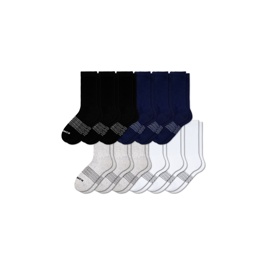 Men's Solids Calf Sock 12-Pack - Run Wear