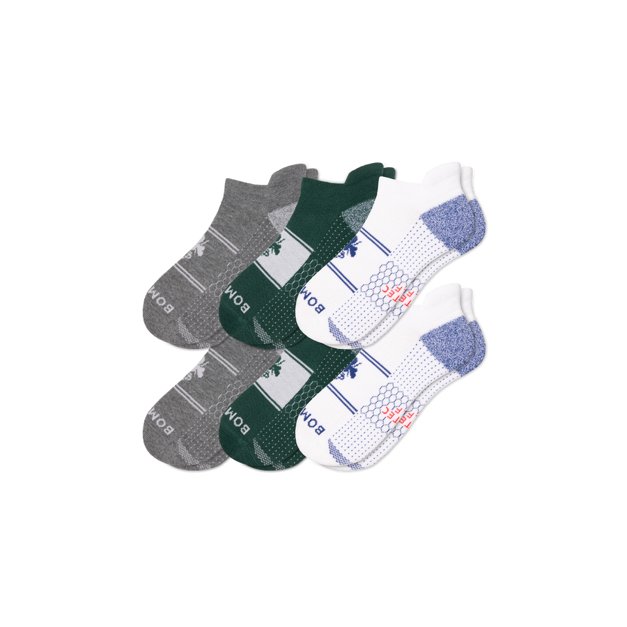 Men's Golf Ankle Sock 6-Pack - Soft Court Pair