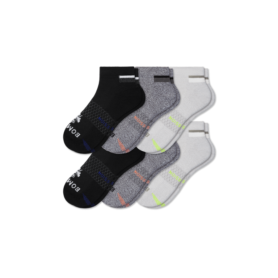 Men's Performance Compression Ankle Sock 6-Pack - Dynamic Stride Relief