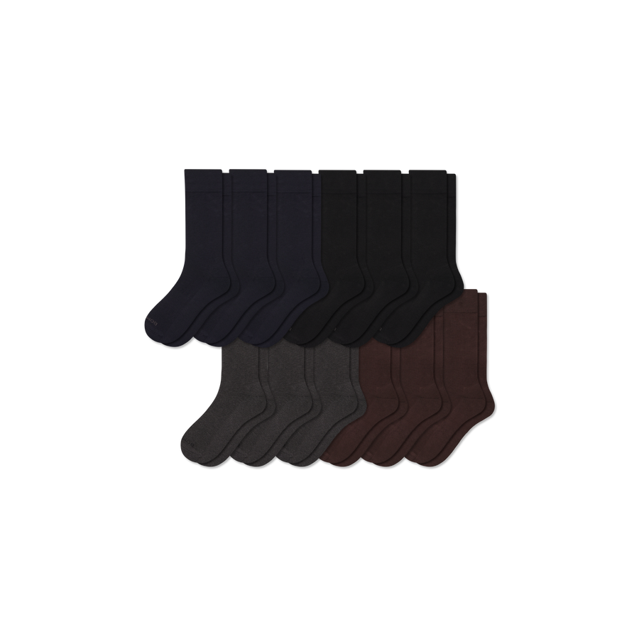 Men's Dress Calf Sock 12-Pack - Outdoor School Fit