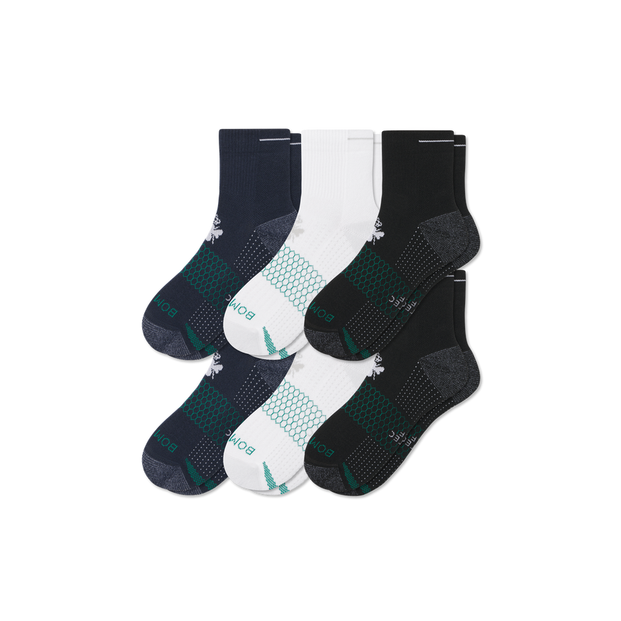 Women's Golf Quarter Sock 6-Pack - Steady Low Cut Move