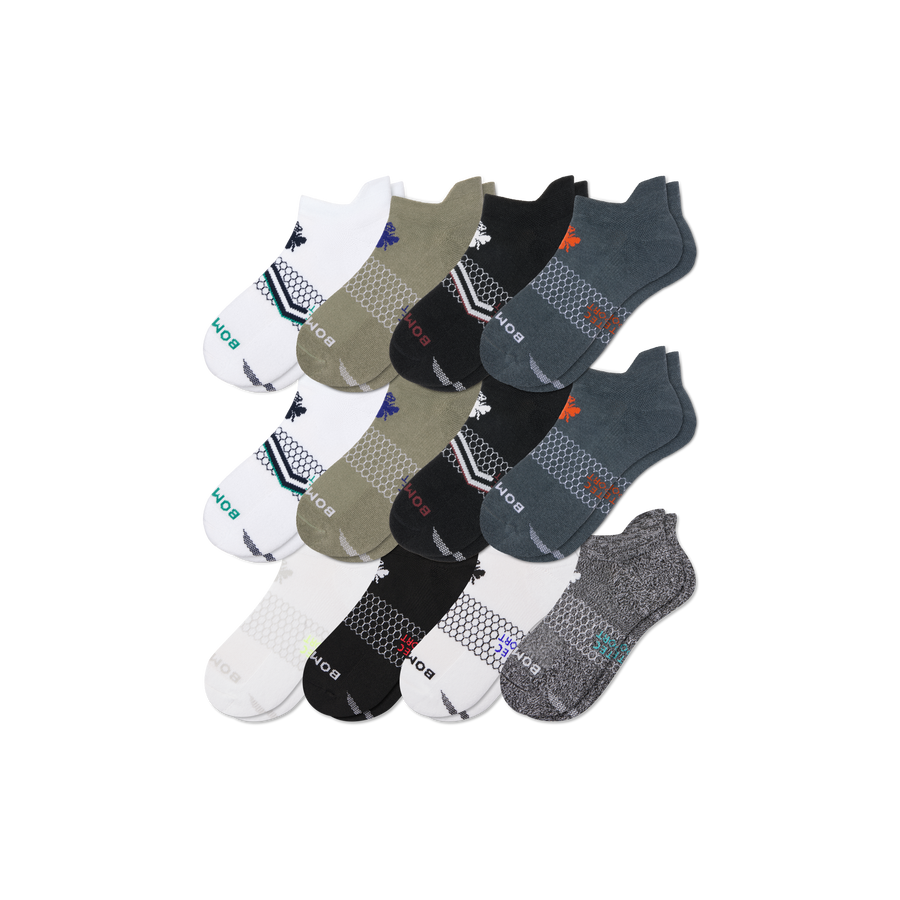 Men's All Sport Ankle Sock 12-Pack - Breathable No Show Pair