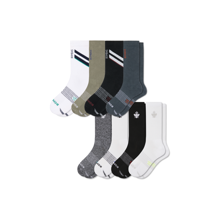 Men's All Sport Calf Sock 8-Pack - Outdoor Run Move
