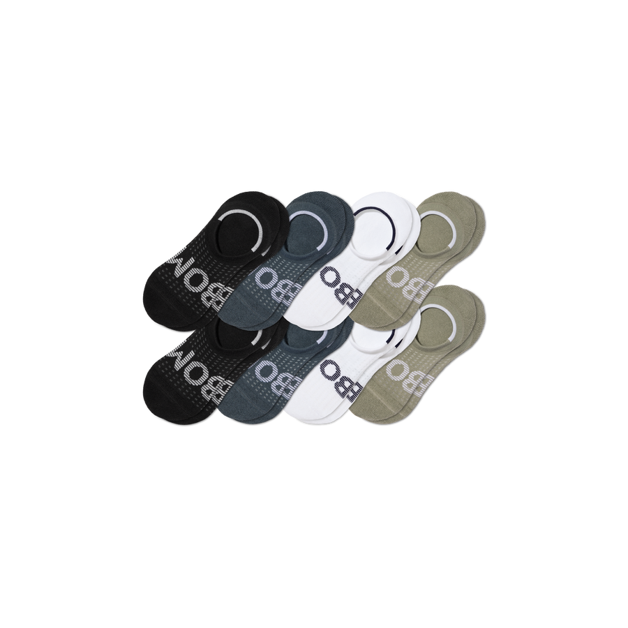 Men's All Sport Cushioned No Show Sock 8-Pack - Soft Court Fit