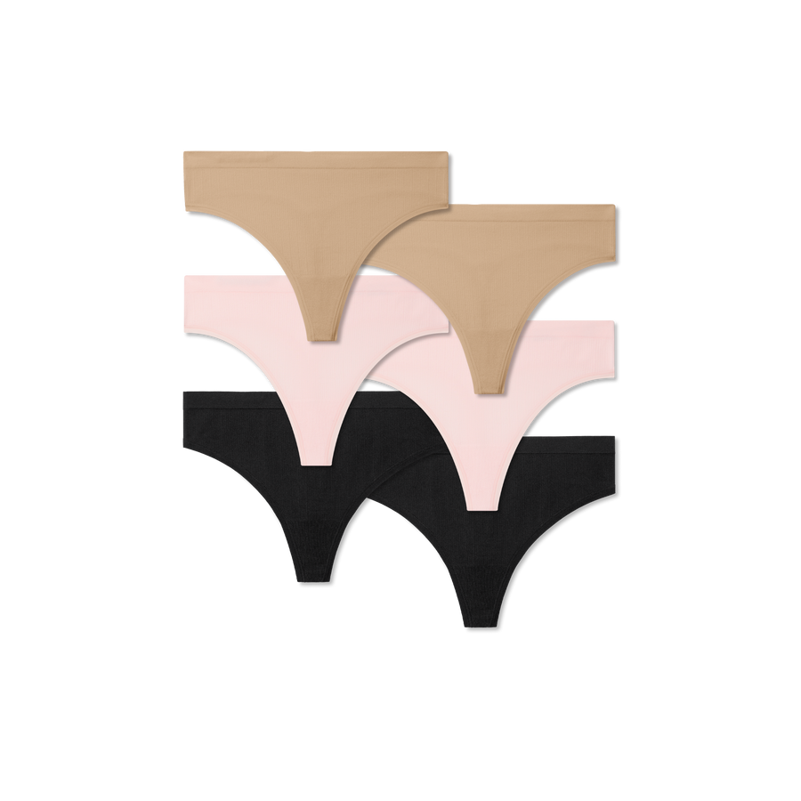 Women's Seamless Thong 6-Pack - Easy Everyday Support
