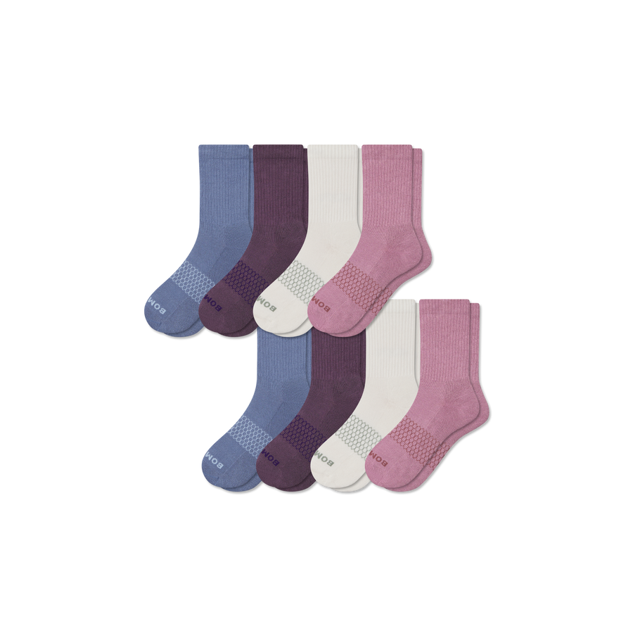 Women's Solids Half Calf Sock 8-Pack - Smooth Run Comfort