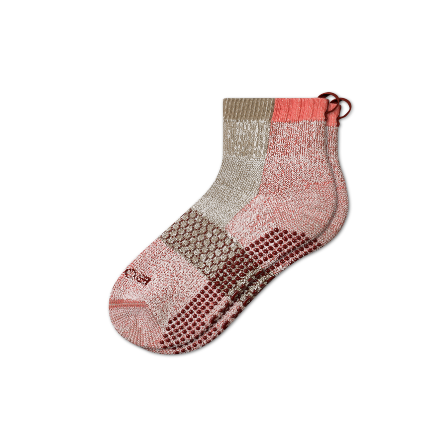 Men's Merino Wool Blend Gripper House Socks - Run Weekend Wear