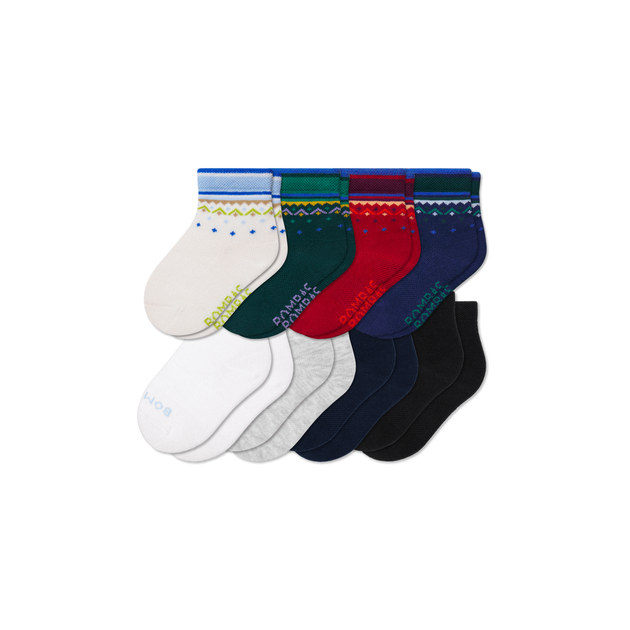 Toddler Lightweight Calf Sock 8-Pack - Daily Lounge Step