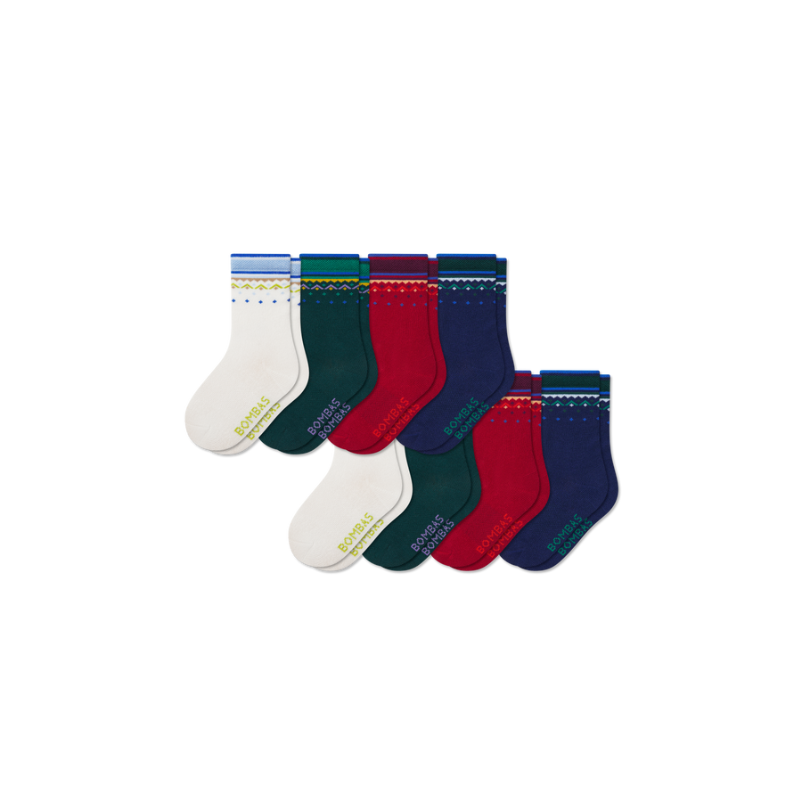 Junior Lightweight Calf Sock 8-Pack - Classic Lounge Wear
