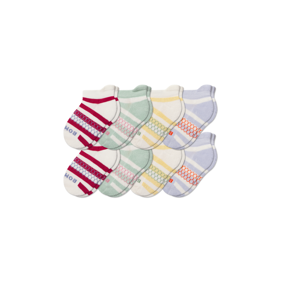 Junior Ankle Sock 8-Pack - Breathable No Show Fit