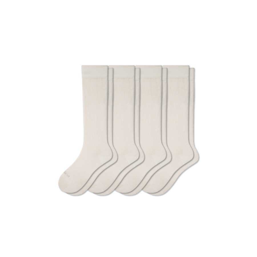 Youth Lightweight Knee High Sock 4-Pack - Outdoor Home Wear