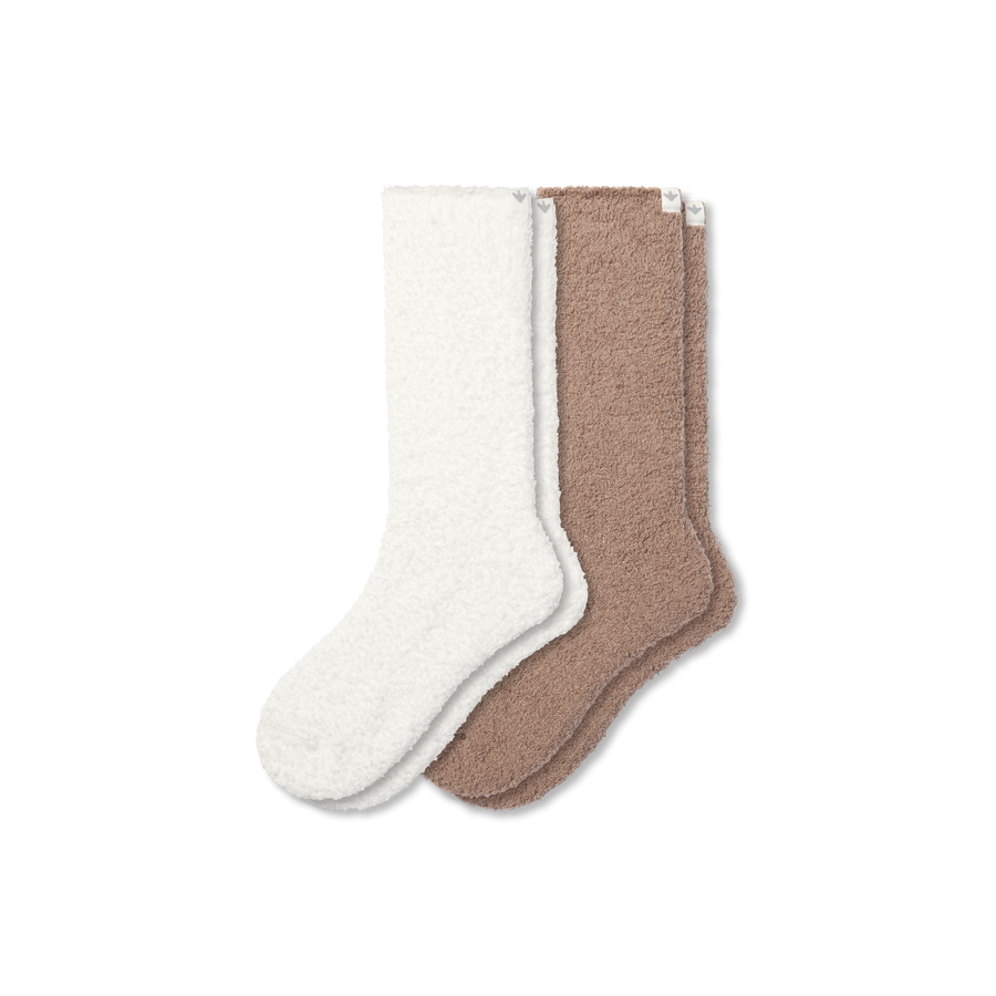 Women's Fuzzy Sock 2-Pack - Outdoor Run Cushion