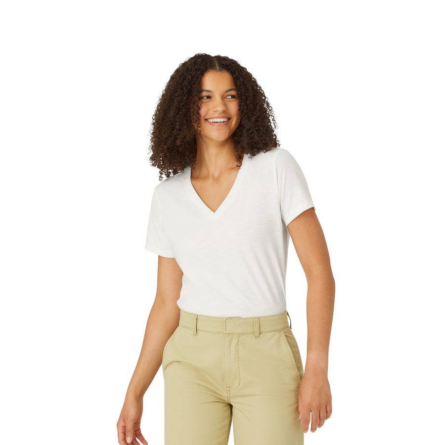 Women's Air Slub V-Neck T-Shirt - Smooth Street Fit