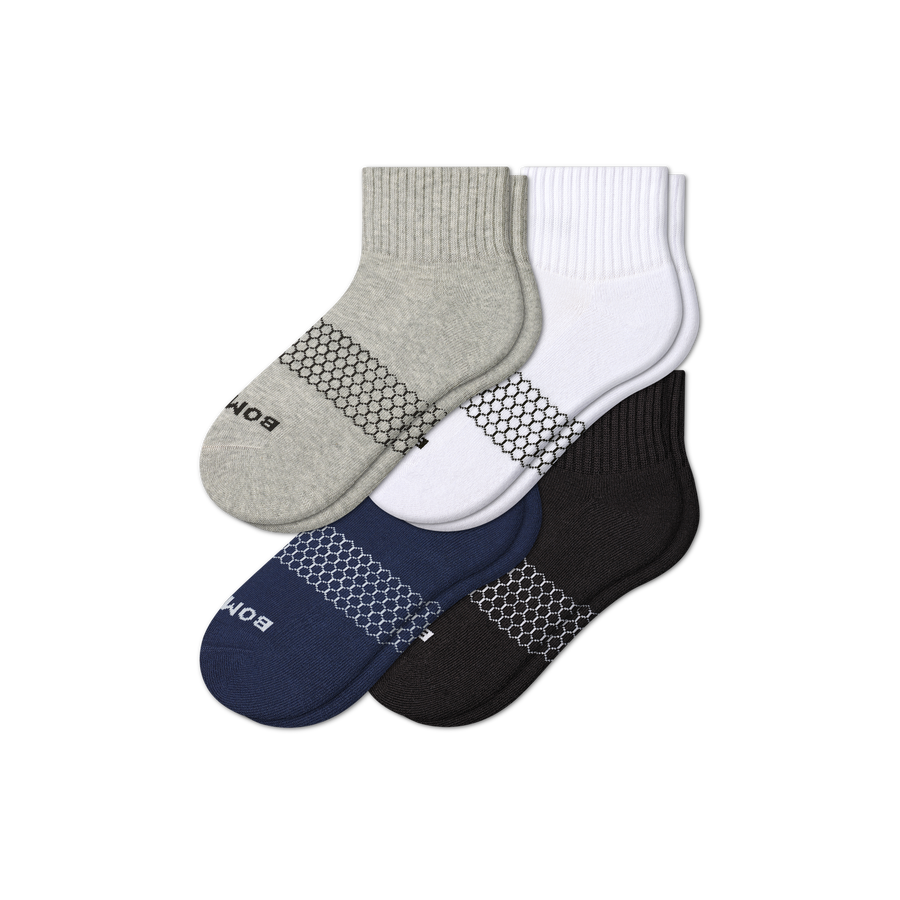 Women's Quarter Sock 4-Pack - Breathable Travel Rotation
