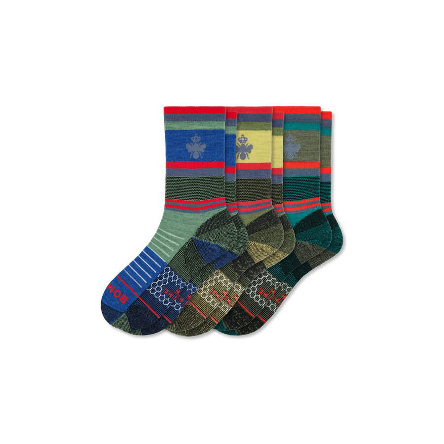 Cotopaxi x Bombas Merino Wool Blend Hiking Calf Sock 3-Pack - Modern Run Wear