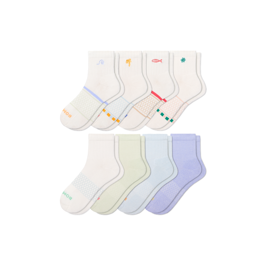 Women's Quarter Sock 8-Pack - Cushion Ankle Wear
