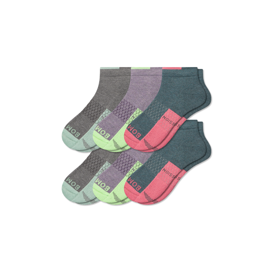 Women's Performance Compression Ankle Sock 6-Pack - Sport Training Fit