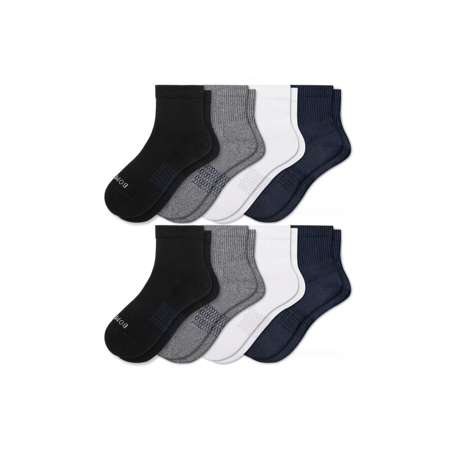 Men's Modern Rib Quarter Sock 8-Pack - Fresh Office Rotation