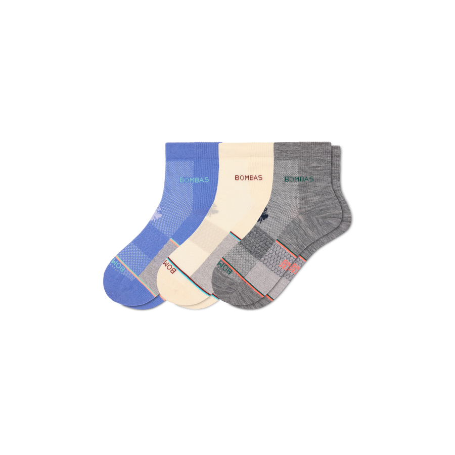 Women's UltraLite Sport Merino Wool Blend Quarter Sock 3-Pack - Weekend Shift Fit